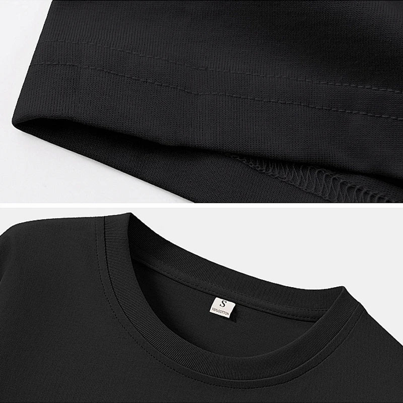 Cotton Long Sleeve Tops Solid Woman Clothing O-neck 220 Grams Heavy T-shirt Y2k Comfortable Casual Tee Fall Winter Shirt YH2531